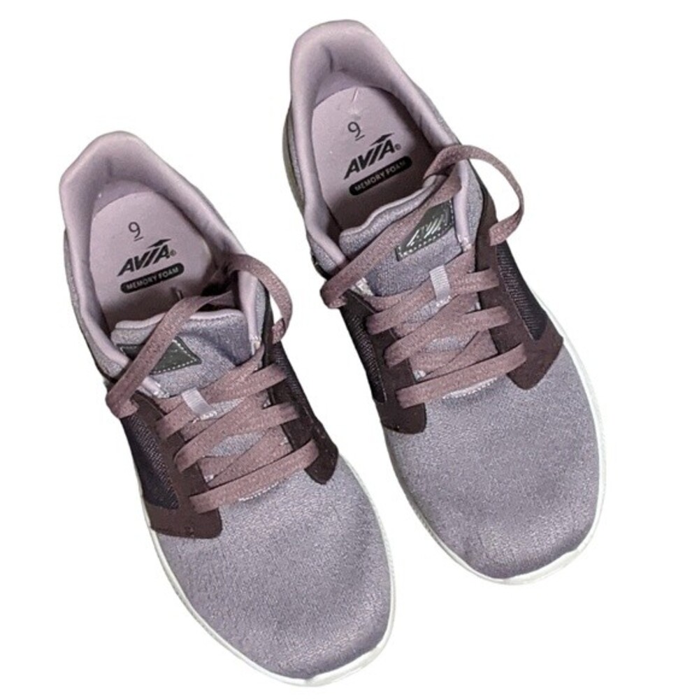 Avia Deluxe purple trainers casual fabric lace up WMAV21JT002 size 9 - Picture 11 of 12